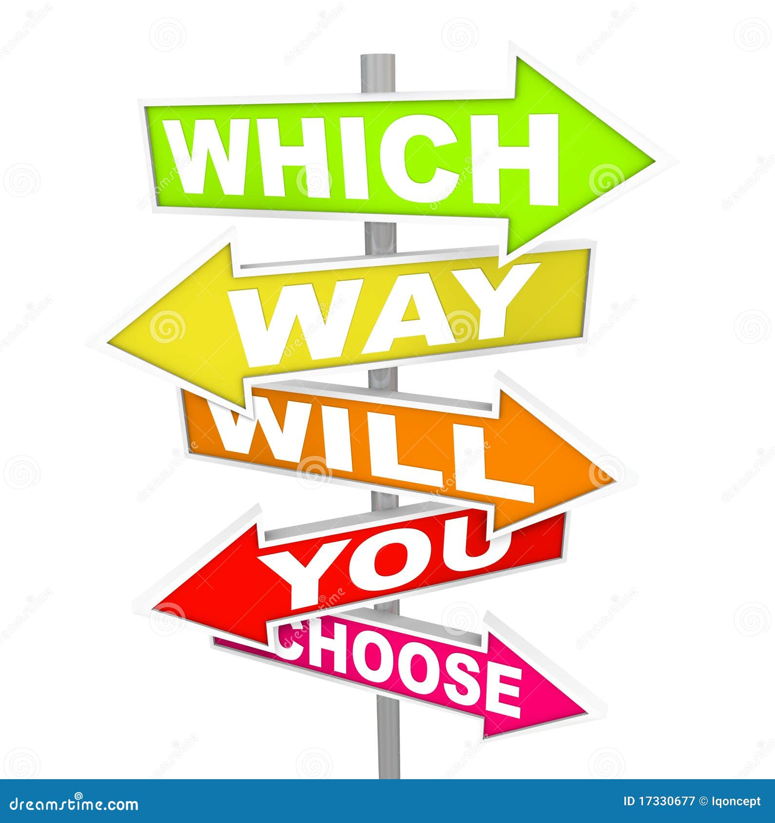 Arrow Signs - Which Way Will You Choose? Stock Illustration - Image ... for