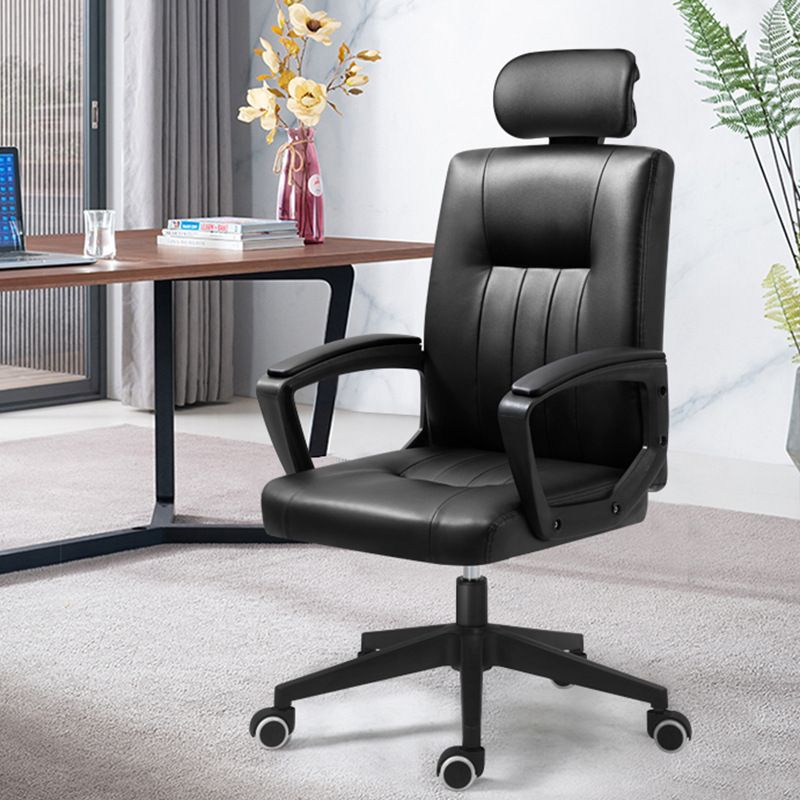 Art Deco Ergonomic Upholstered Office Desk Chairs In Charcoal With ... within