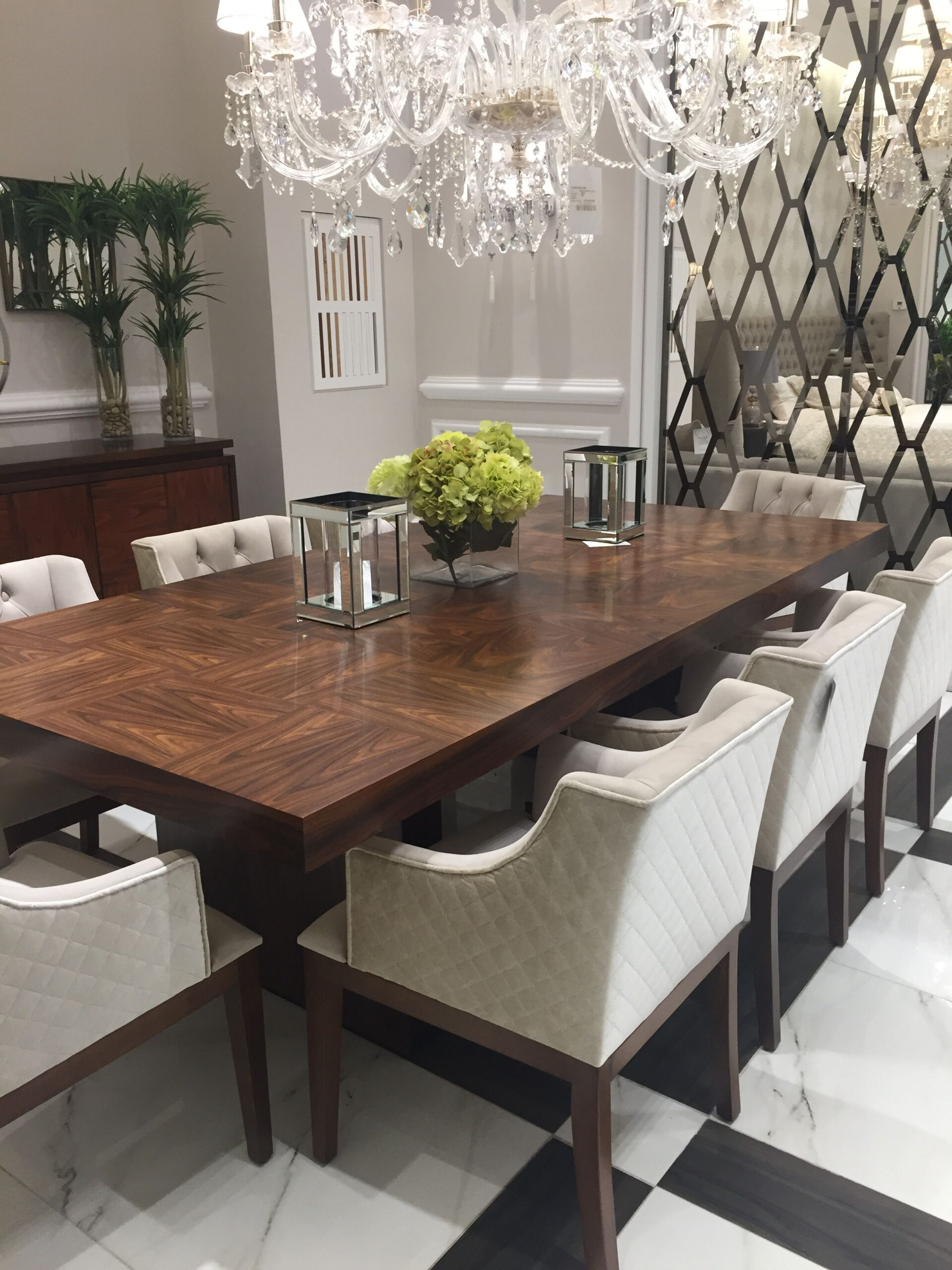 Art Deco Style Dining Room Set with regard to Creating a Welcoming Atmosphere with a 12-Chair Dining Room Ensemble