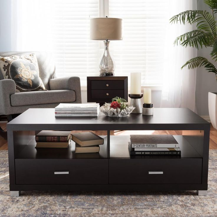 Beyond Aesthetics The Practicality of Dark Wood Coffee Tables with Drawers