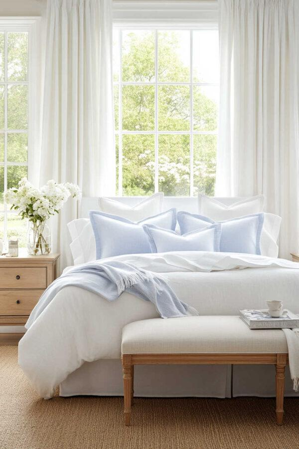 Beautiful Blue Bedroom Ideas For Small And Primary Bedrooms – Jane At Home for Beyond the Basics Innovative Blue and White Bedroom Inspiration
