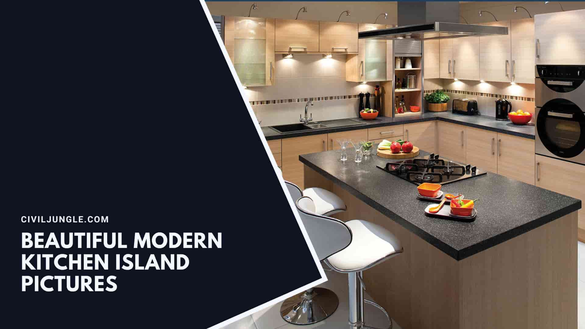 Beautiful Modern Kitchen Island Pictures intended for