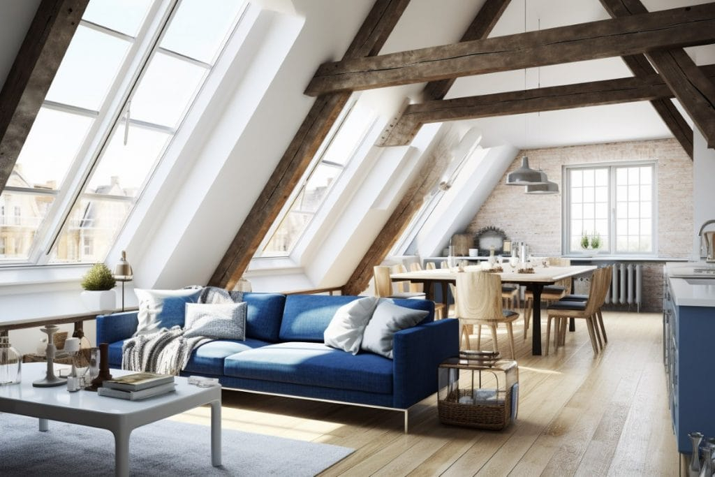 Before &amp;Amp; After: A-Frame Cabin Interior - Decorilla Online Interior Design in