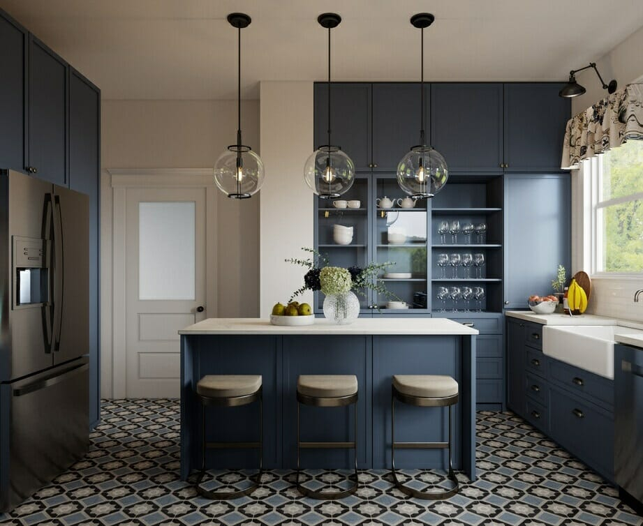 Before And After: Modern Vintage Kitchen Remodel - Decorilla Online ... pertaining to Achieving the Perfect Modern Vintage Kitchen Look You'll Love