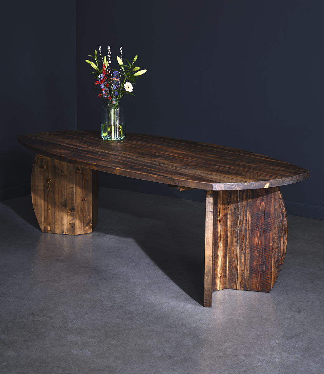 Bergen Dining Table - Sustainable Old Wood - Competitively Priced ... regarding