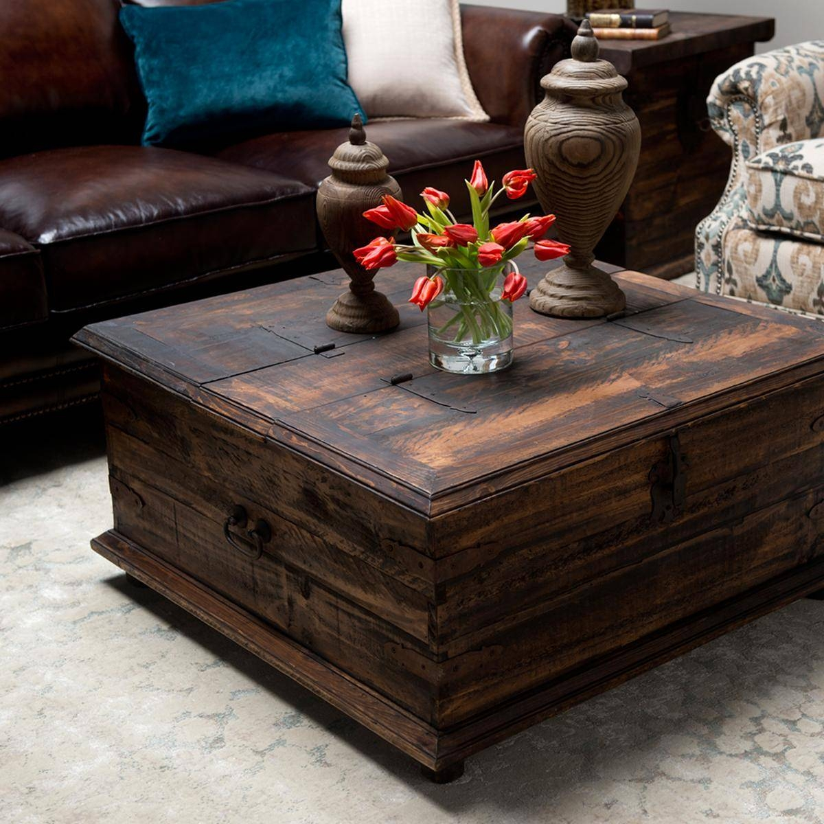 Best 30+ Of Dark Wood Square Coffee Tables pertaining to Dark Wood Living Room Tables