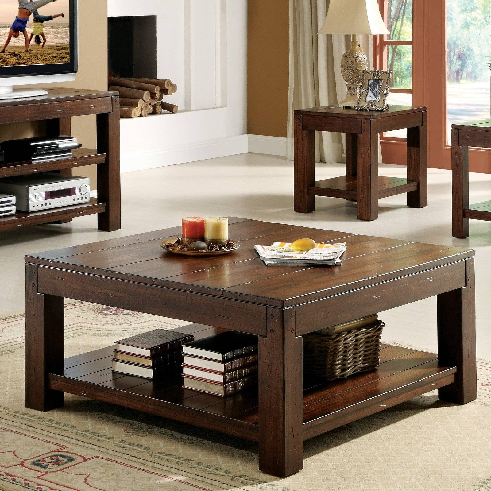 Best 30+ Of Dark Wood Square Coffee Tables pertaining to Elevate Your Living Room with a Dark Wood Coffee Table Featuring Drawers