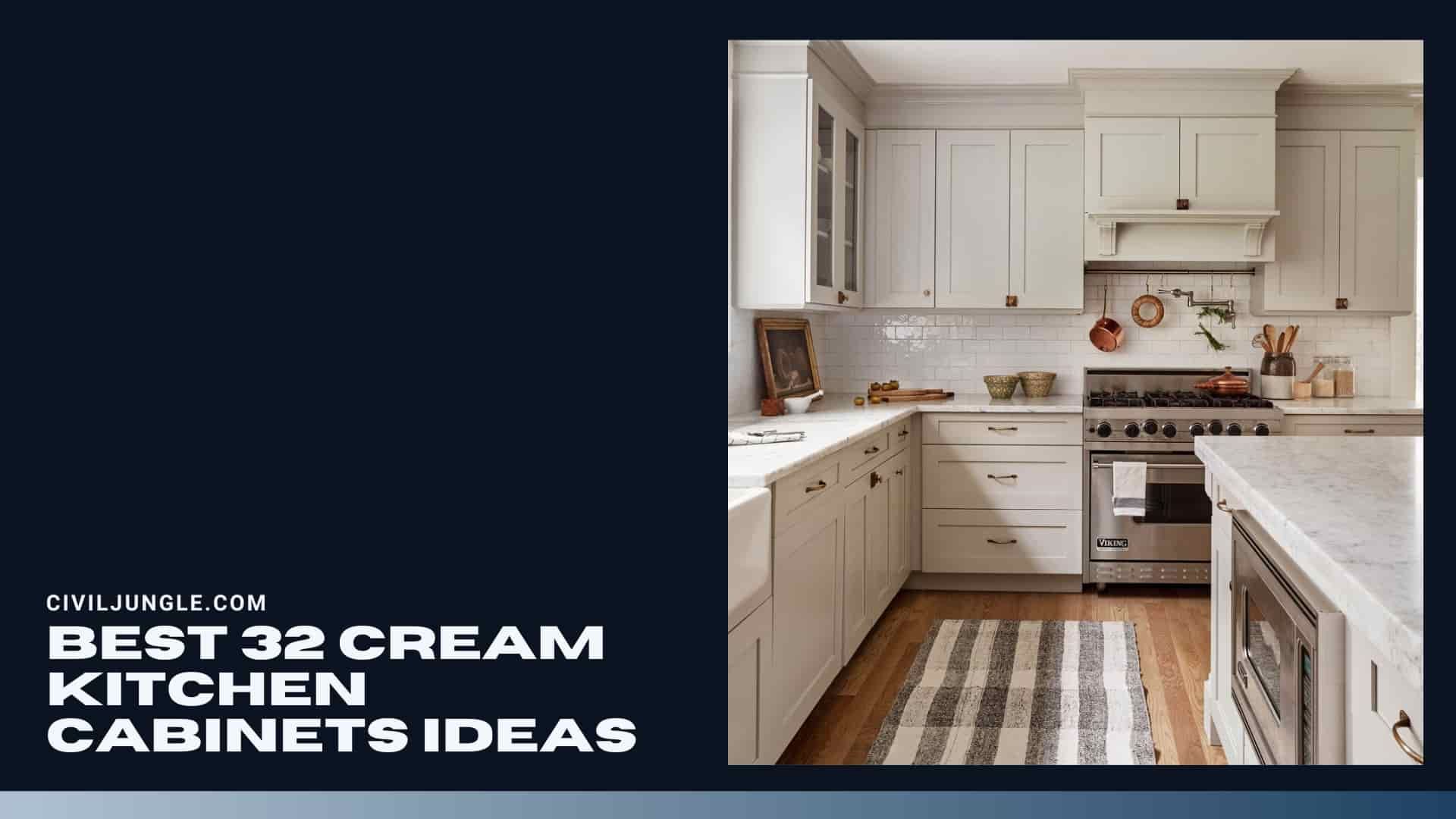 Best 32 Cream Kitchen Cabinets Ideas pertaining to Exploring the Warmth and Versatility of Cream Kitchen Cabinets