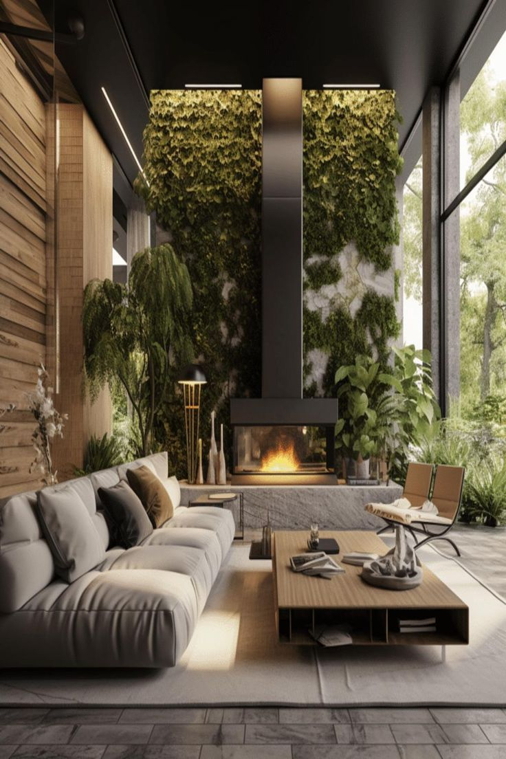 Biophilic Design: Modern Luxury Living Room Ideas | Luxury Living Room ... for