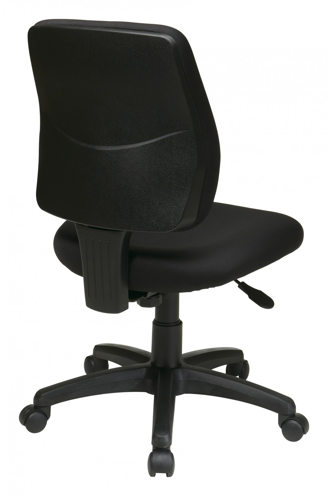Black Armless Office Chair | Work Smart By Office Star Products within
