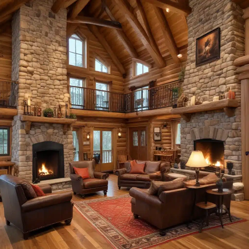 Blending Modern Comforts With Timeless Log Cabin Charm - Jorgensen Log ... pertaining to