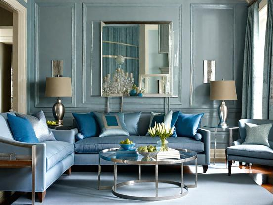 Blue And Silver Living Room Decor Ideas And Inspiration throughout