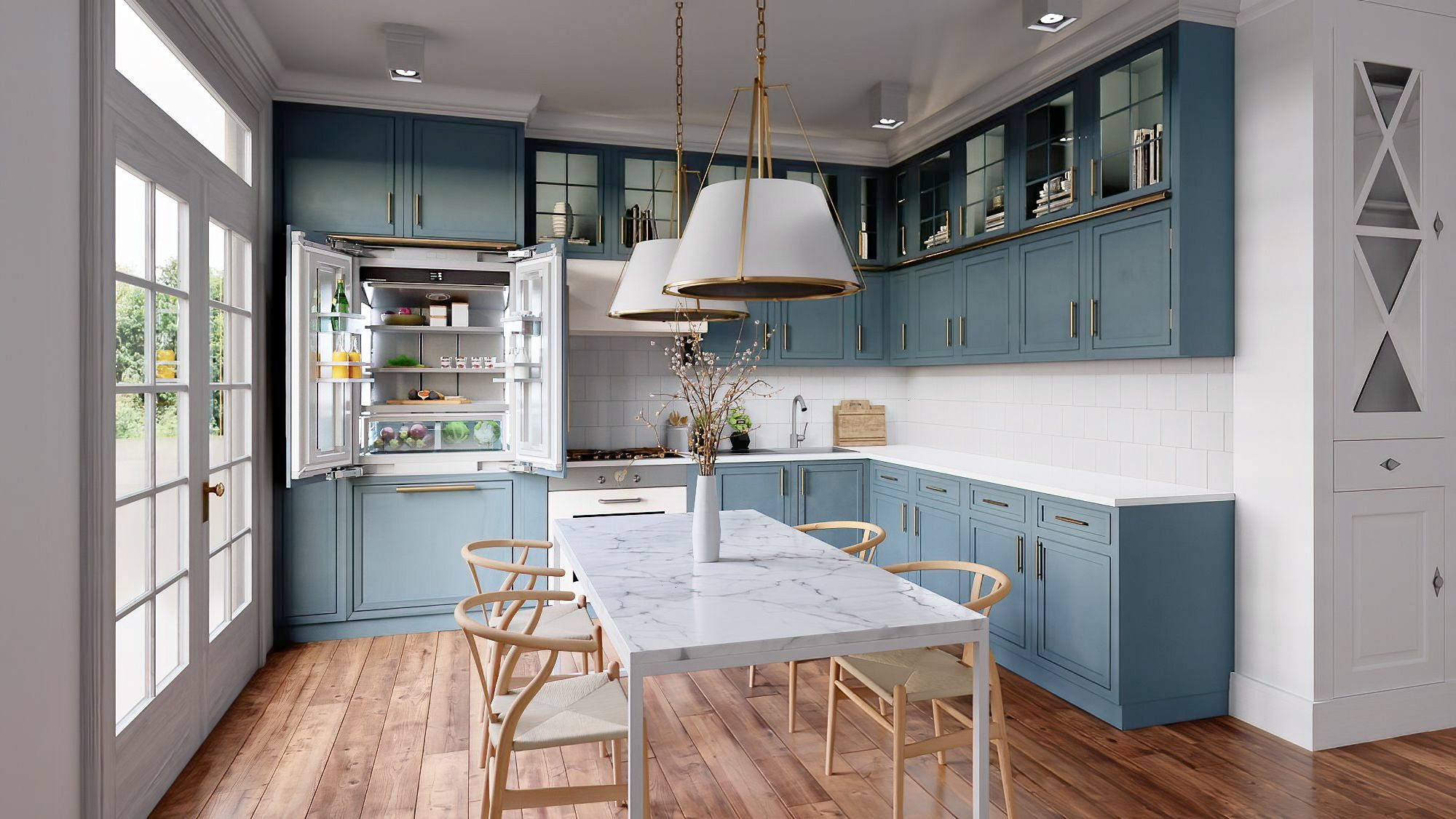 Blue Kitchen Cabinets Ideas: Infuse Space With Vibrancy intended for Transforming Spaces with Thoughtful Blue Kitchen Cabinet Selections