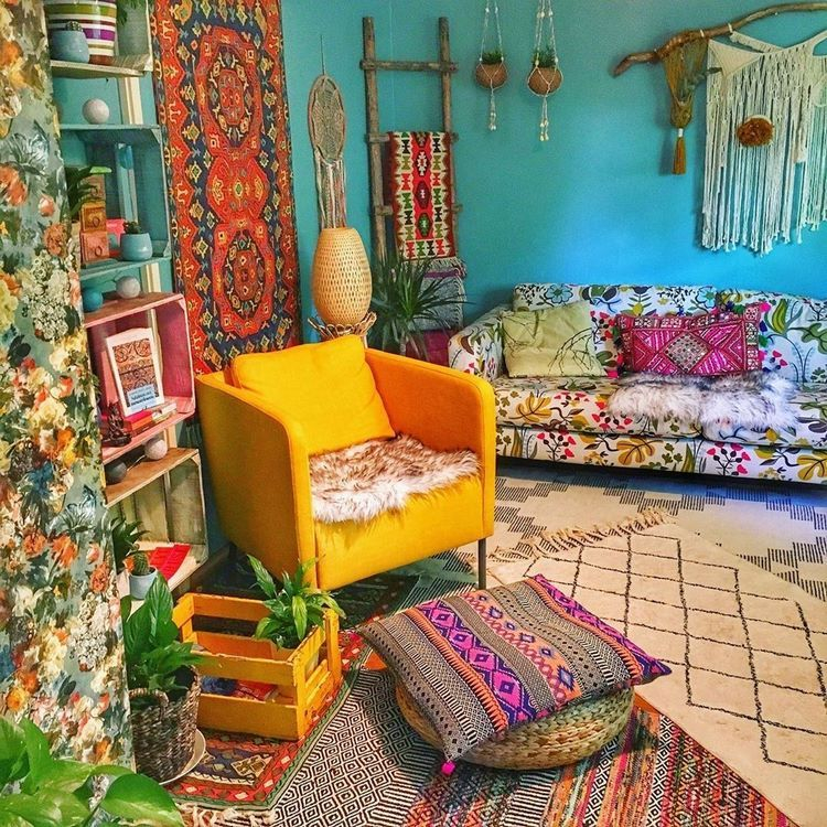 Boho Living Room Ideas – Colorful And Vibrant Interior Designs Colorful ... within From Eclectic to Elegant The Nuances of Boho Interior Design