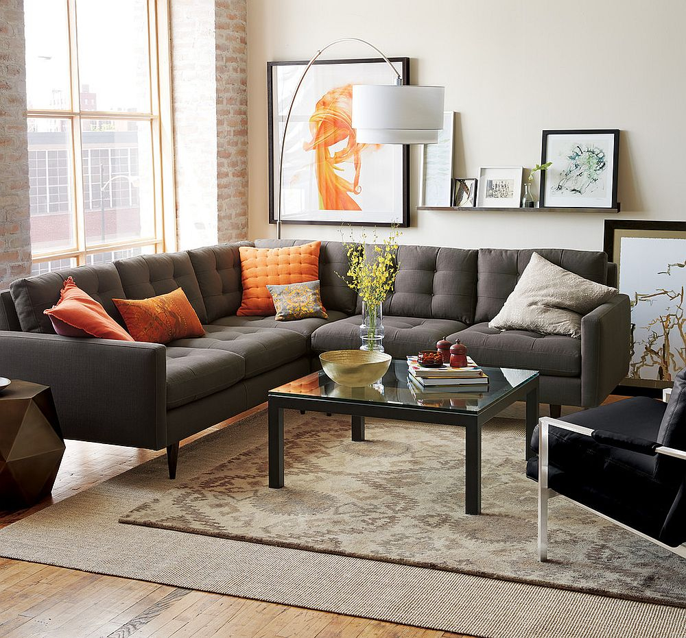 Briliant Decorating Living Room With Grey Sectional Sofa with regard to How to Make a Gray Sectional Living Room Feel Warm and Inviting