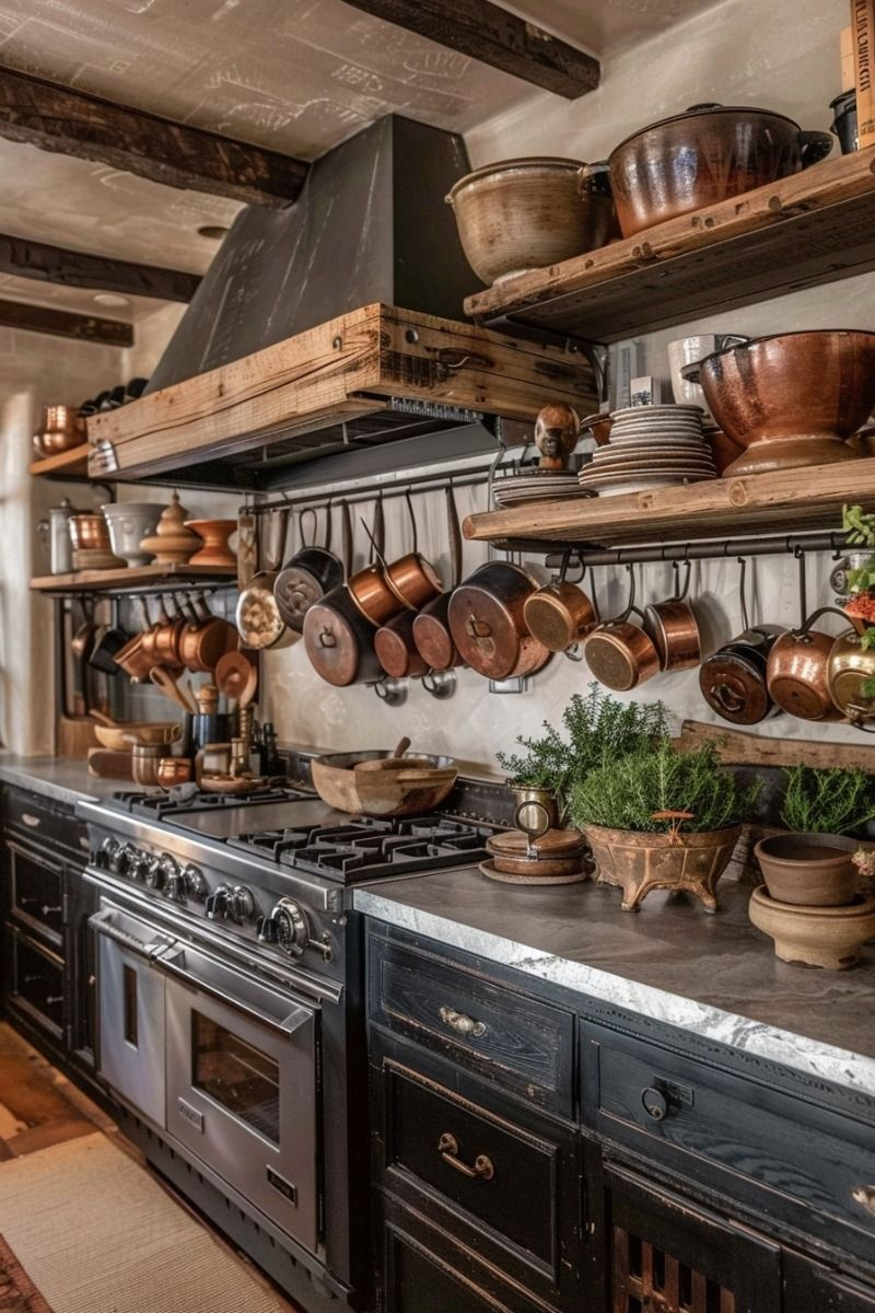 Bringing The Outdoors In: 35 Farmhouse Kitchen Decor Ideas With ... pertaining to