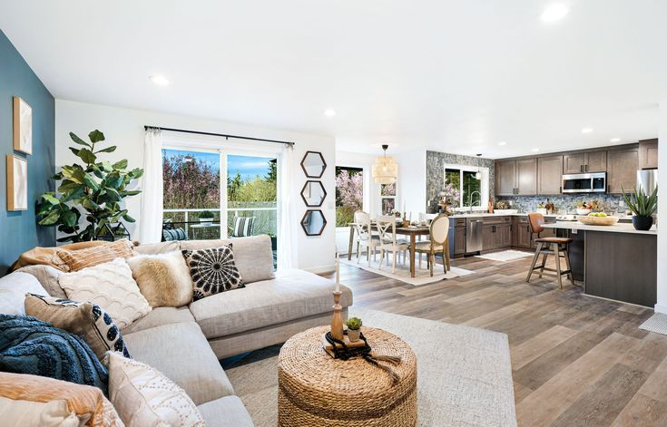 Builder Drab To Coastal Fab | Multigenerational Living, Interior Design ... inside