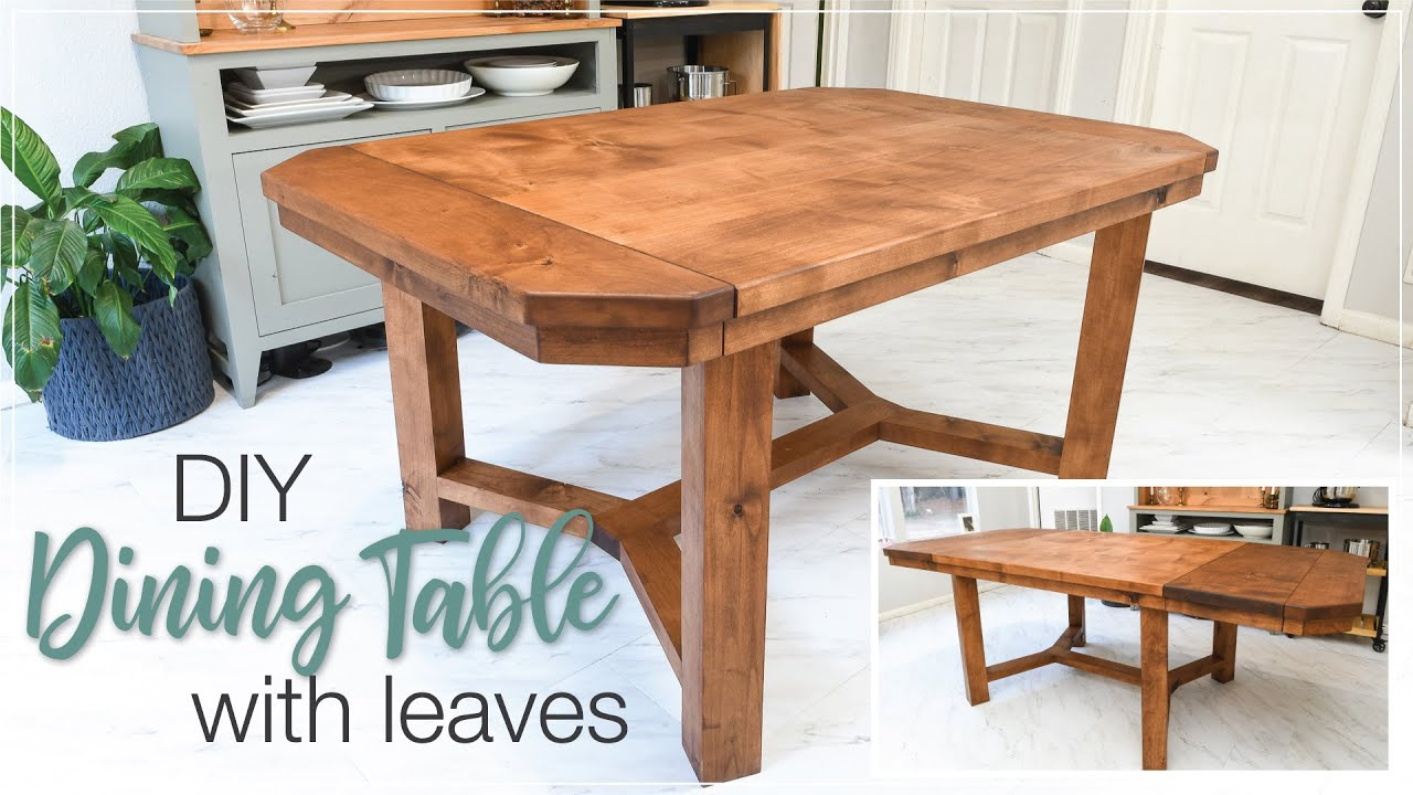 Building A Dining Room Table With Leaves pertaining to