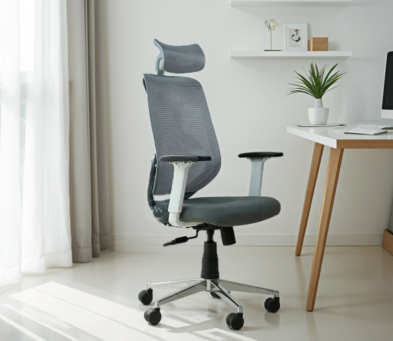 Buy Pictor High Back Mesh Ergonomic Office Chair With Durable Nylon ... with regard to Finding the Right Ergonomic Office Chair in Dallas Your Back Will Thank You For