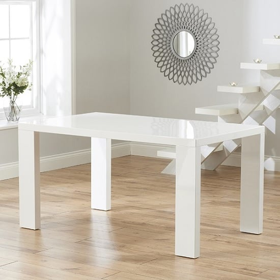 Byron Modern Dining Table Rectangular In White High Gloss for The Enduring Appeal of White High Gloss Dining Tables in Modern Homes