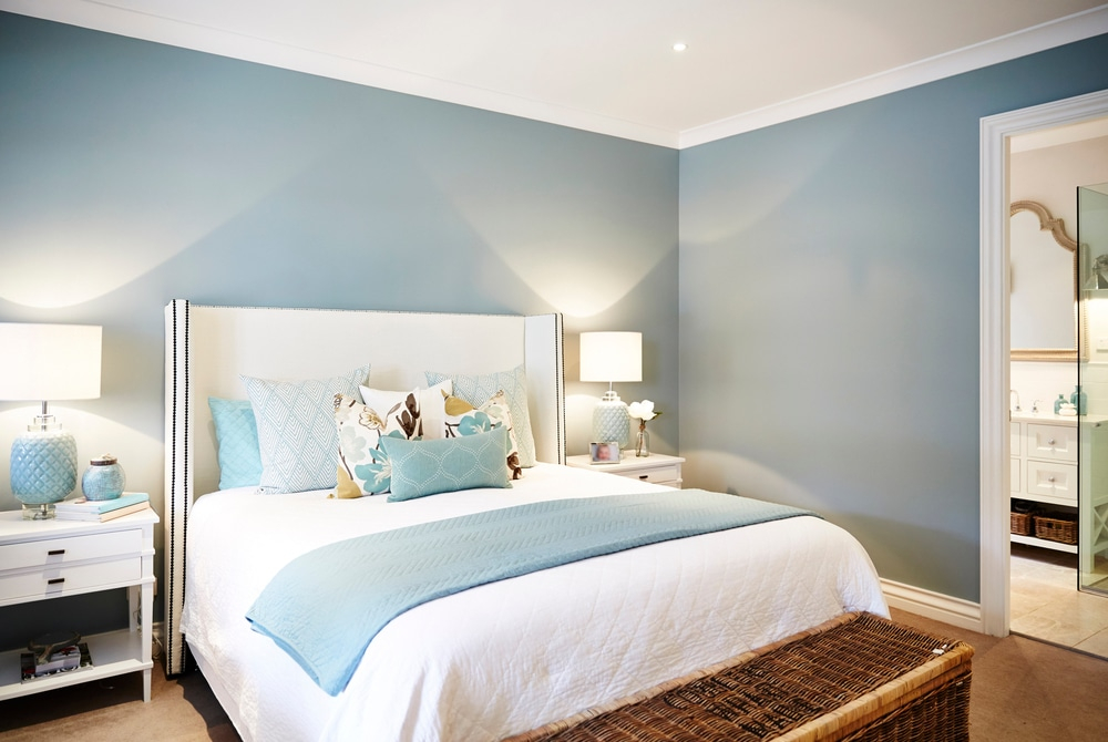 Calming Blue Paint Colors For Your Bedroom | Fresh Coat Painters regarding