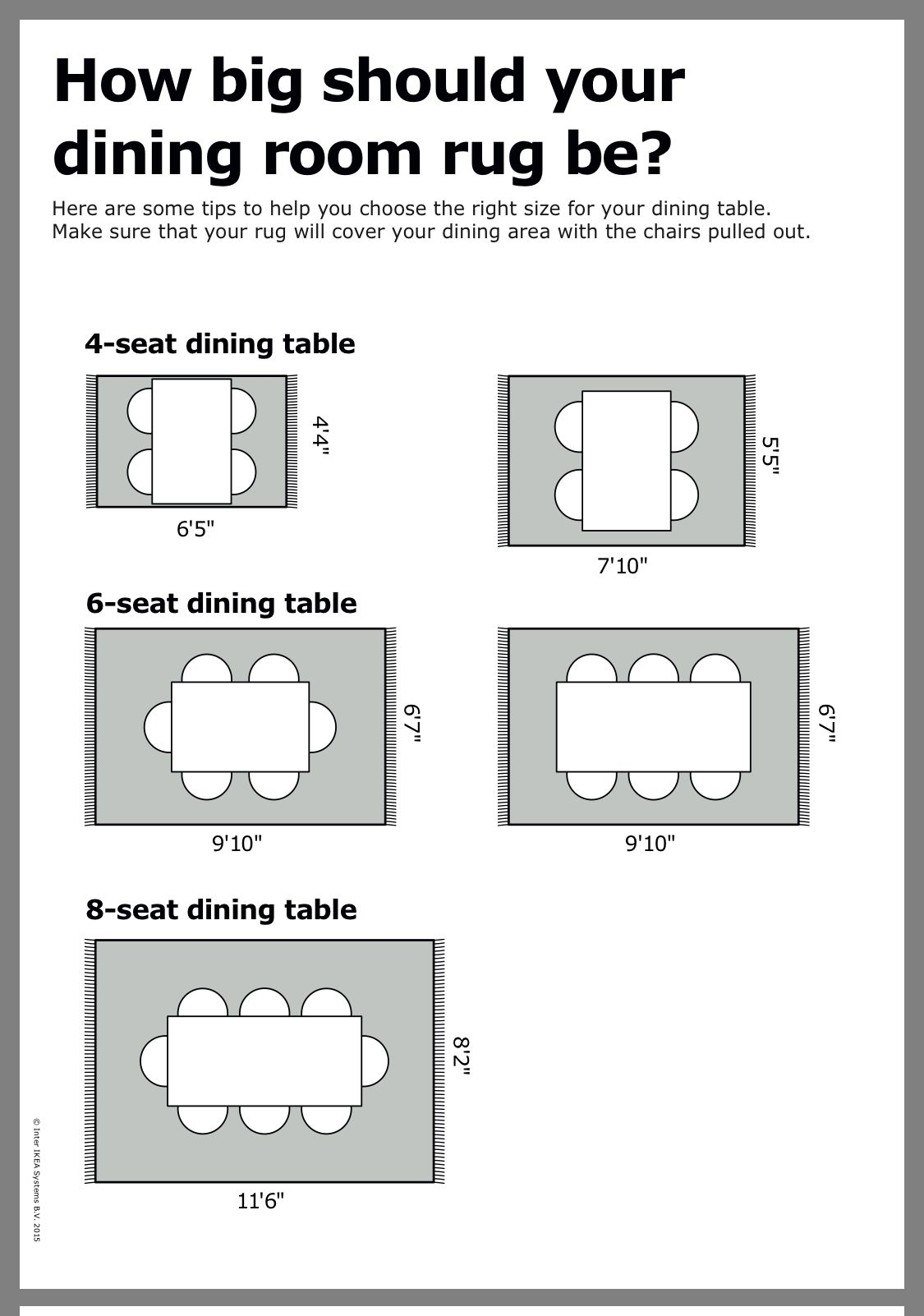 Choosing The Right Size Rug For Dining Room At Joanne Kohl Blog pertaining to Dining Room Rugs Demystified Understanding the Right Dimensions