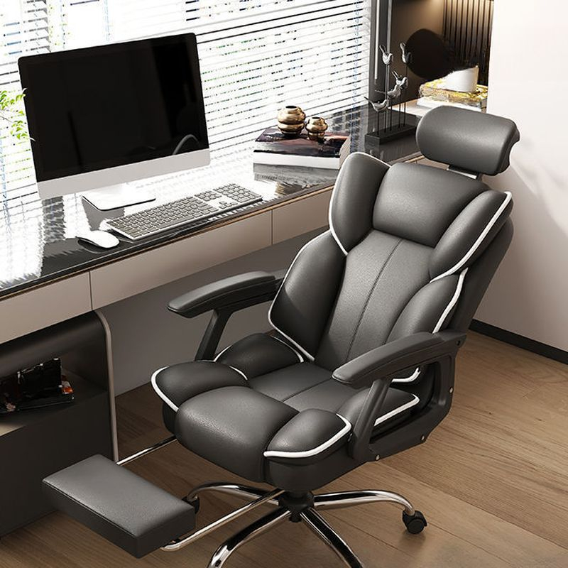 Classic Midnight Black Office Chairs With Tilt Lock, Foot Pedestal ... inside From Classic to Contemporary Exploring the Versatility of Black Office Chairs