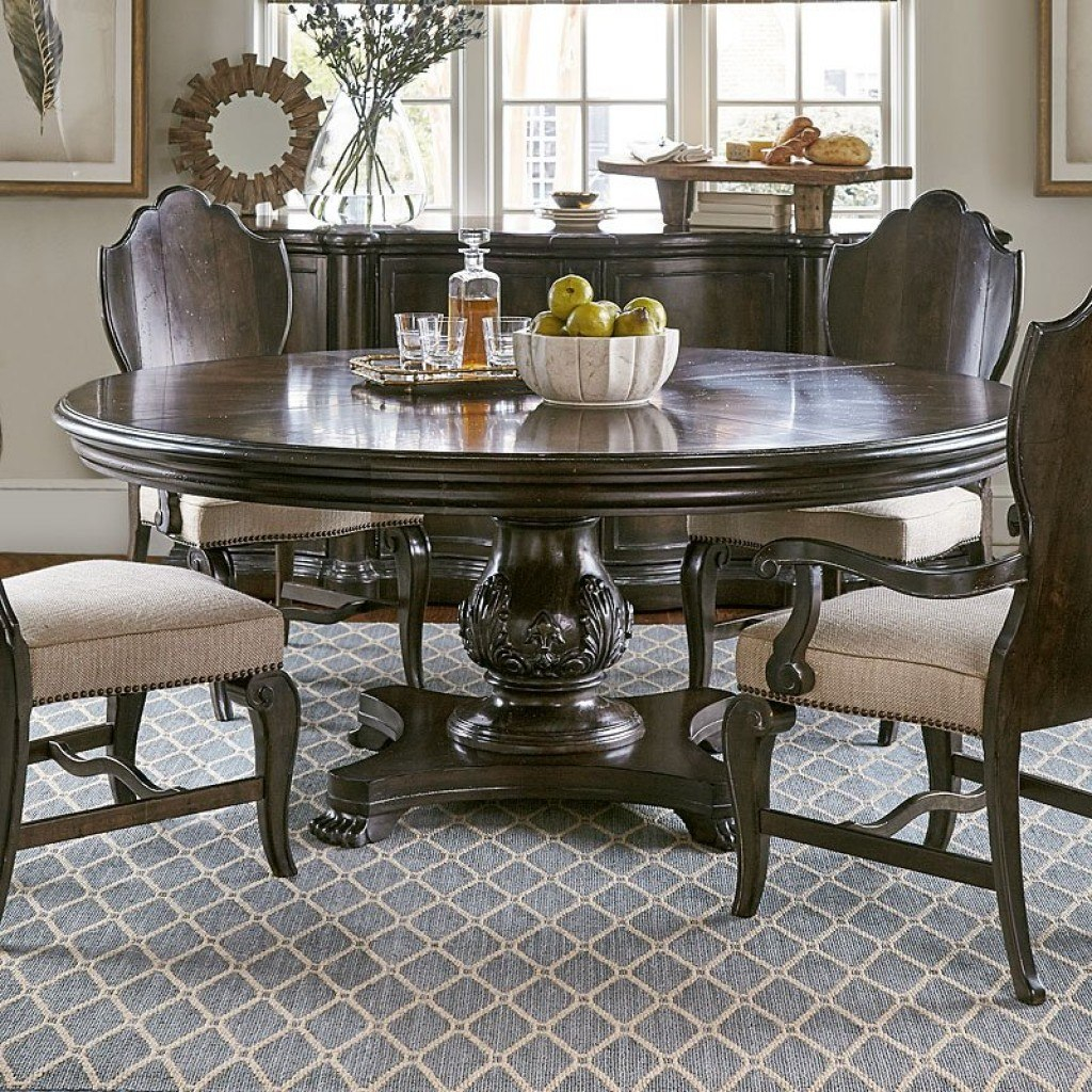 Continental 72 Inch Round Dining Table (Melange) Art Furniture ... throughout