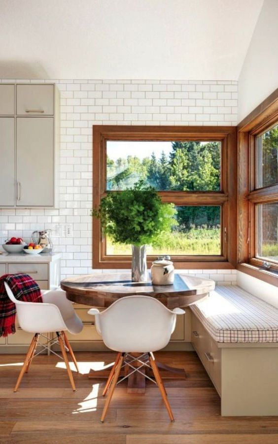 Corner Dining Nook / By Harper &amp;Amp; Bright Designs (88) in Design Secrets for a Stylish and Functional Modern Kitchen Nook