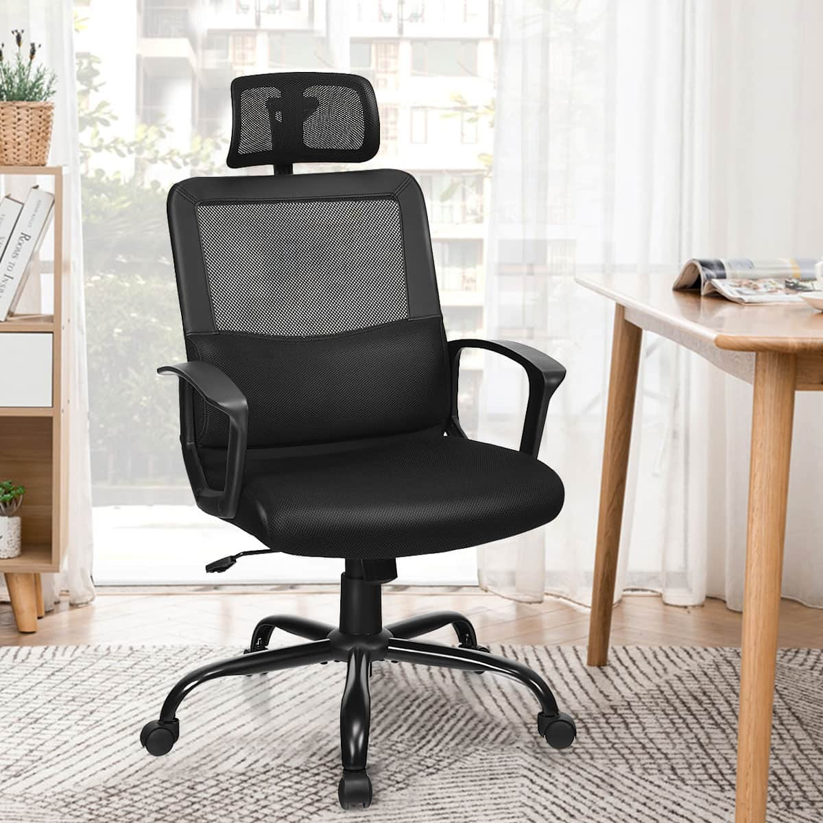 Costway Ergonomic High-Back Mesh Swivel Office Chair With Lumbar ... inside Understanding the True Cost of an Office Chair Beyond the Price Tag