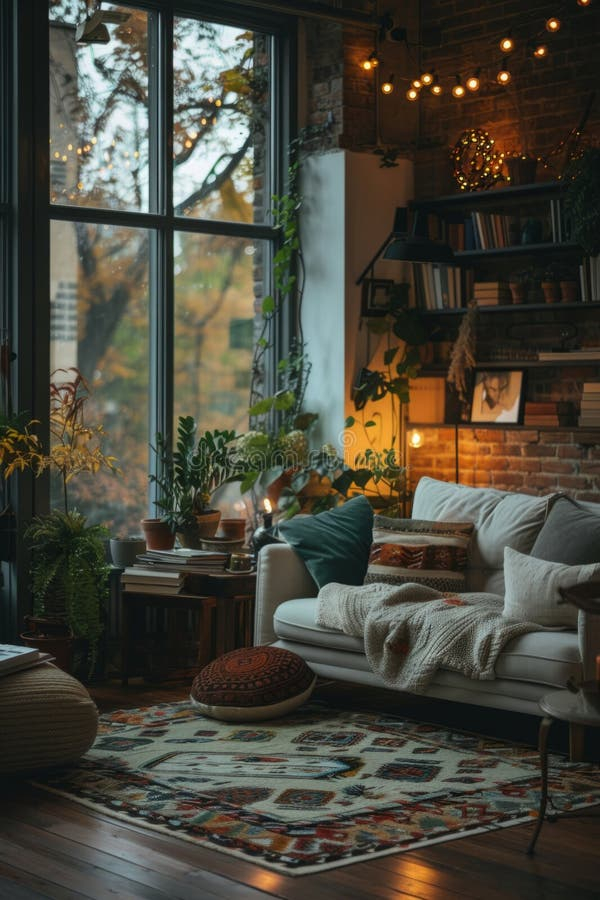 Cozy Living Room Setup Mockup With Comfortable Seating And Ambient ... with Creating a Cozy Retro Vibe Understanding the Core Elements