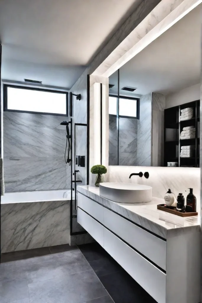 Creating A Stylish Small Bathroom On A Budget - Home Decor Hero with