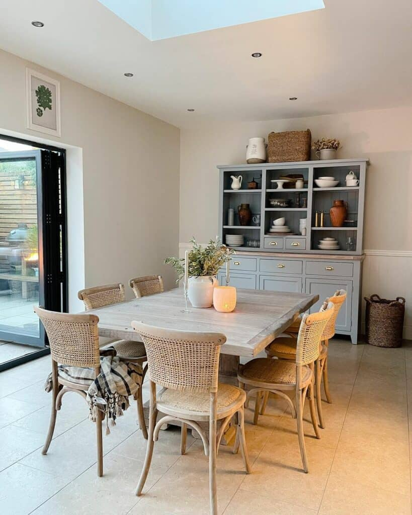 The Unspoken Secrets of a Well Curated Dining Room Table and Hutch