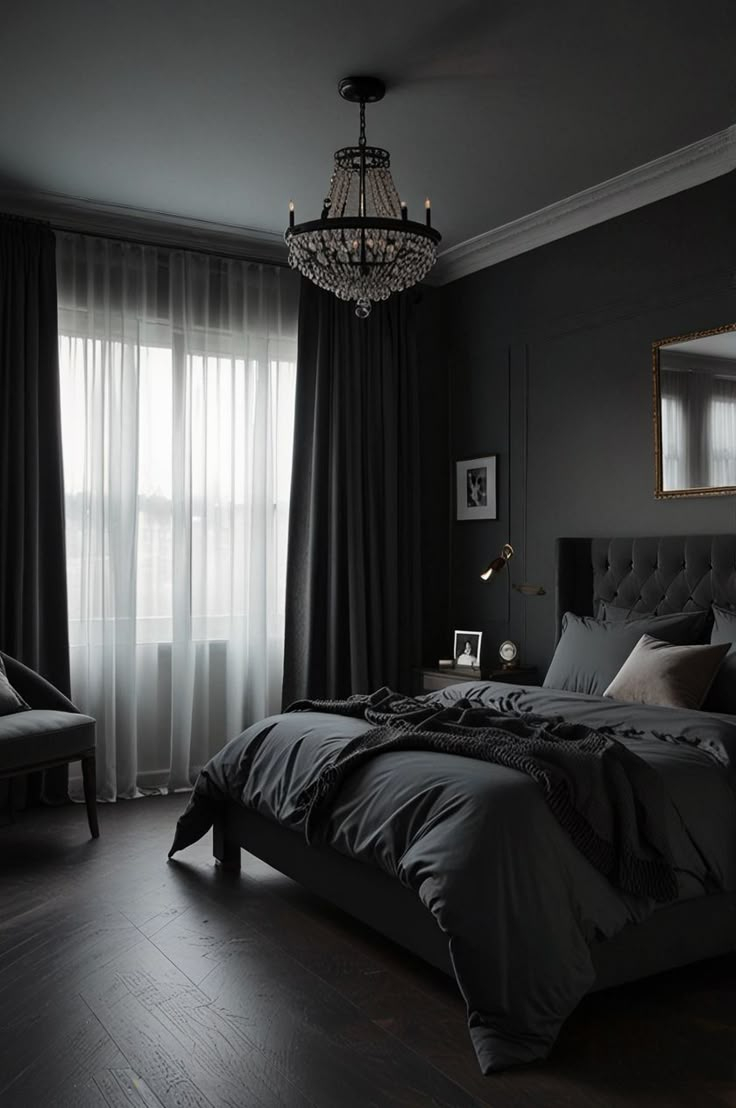 Dark Grey Bedroom Aesthetic With Boho Accents 🌿 | Bedroom Interior ... intended for From Moody to Bright How to Nail Grey Bedroom Aesthetics