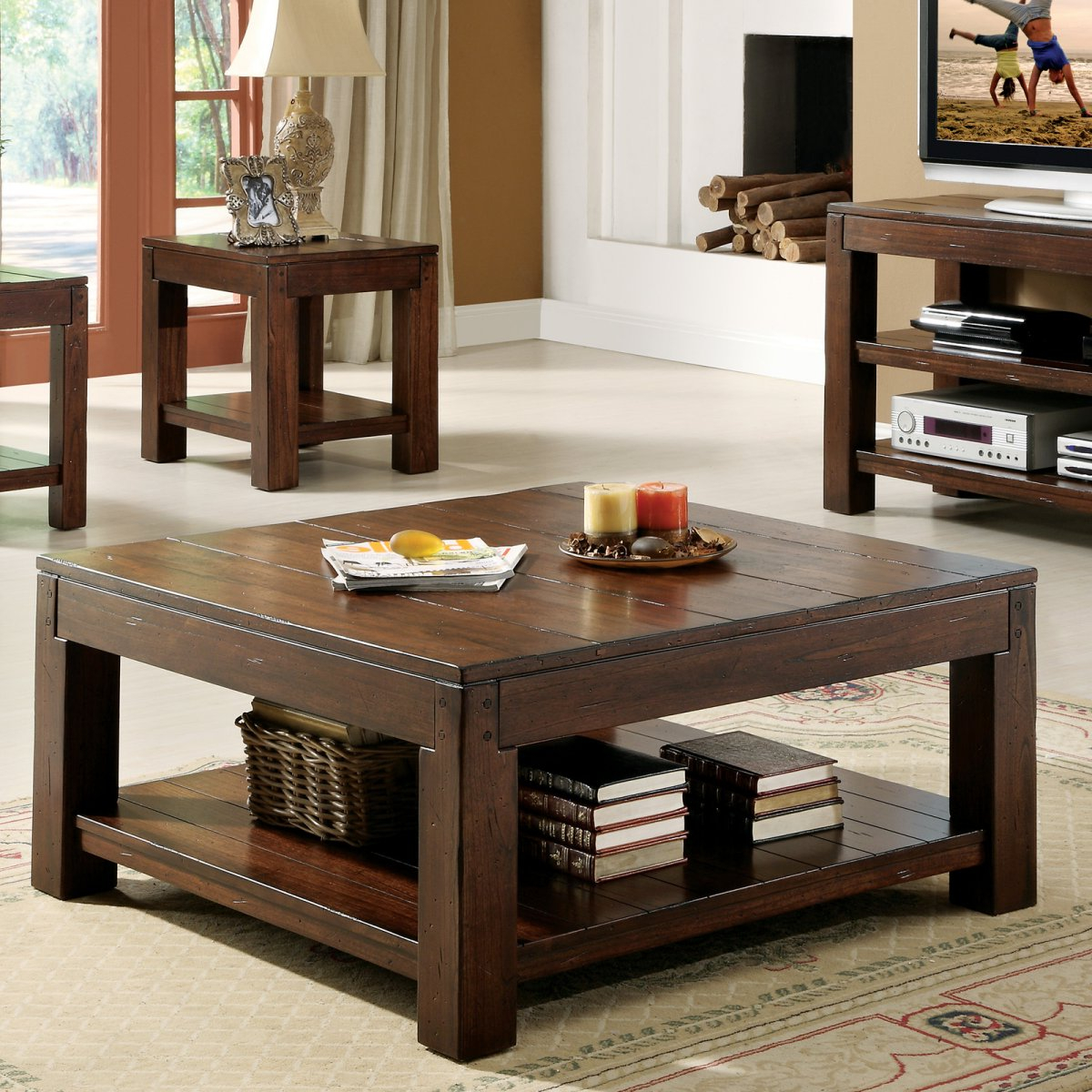 Dark Wood Coffee Table Set Furnitures within Styling Tips for Showcasing Your Dark Wood Coffee Table Set
