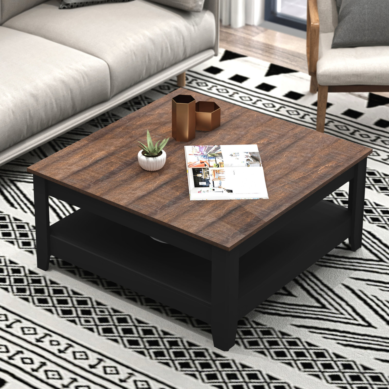 Dark Wood Living Room End Tables | Cabinets Matttroy inside How to Style Your Living Room Around a Dark Wood Table