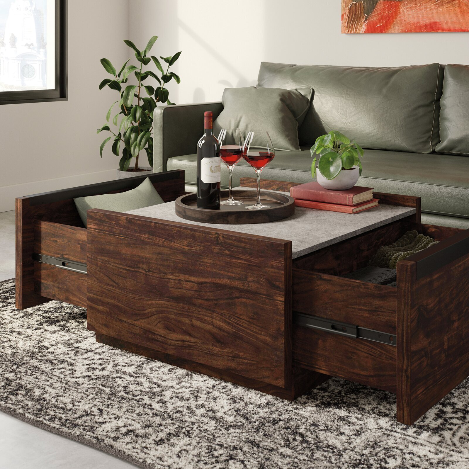 Dark Wood Living Room End Tables | Cabinets Matttroy with Dark Wood Living Room Table
