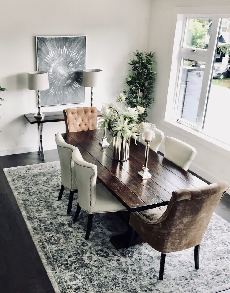 Dining Room Staged By Transcend Staging | Dining Room Staging, Home ... inside Transform Your Home with the Right Stage Dining Room Table
