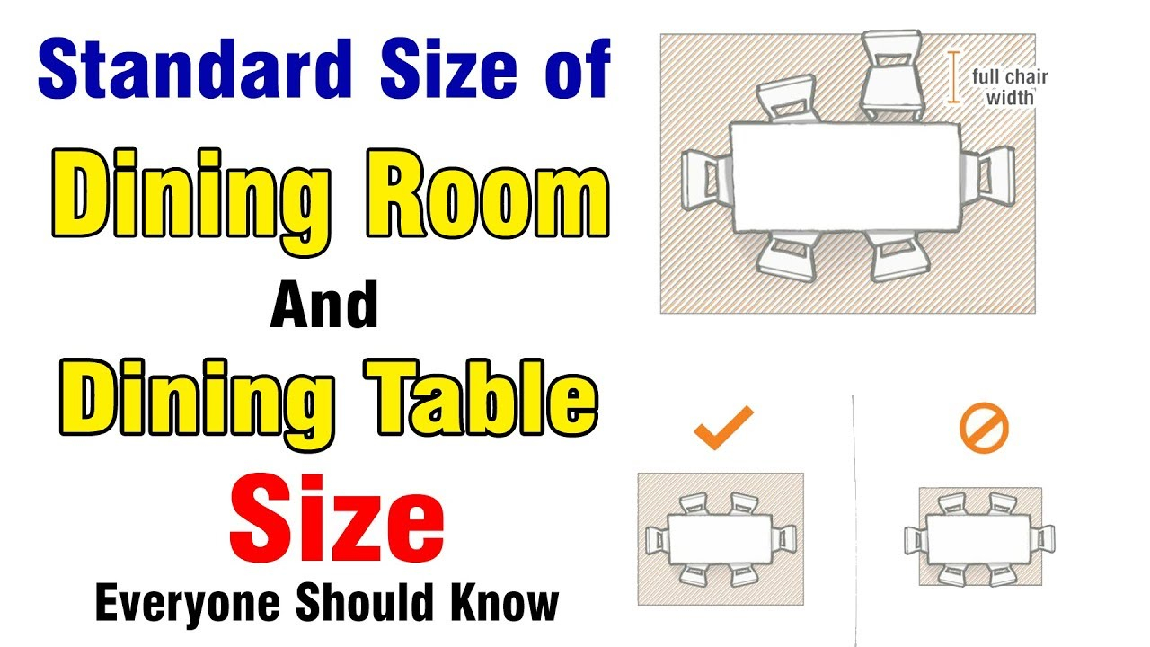 Dining Table Standard Sizes throughout The Ultimate Guide to Choosing the Right Size Dining Table for Your Space
