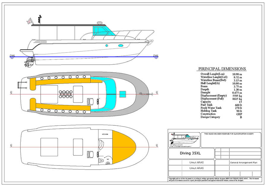 Dive Boat Design | Diving 35Xl - Diving Boat, Scuba Dive Boat intended for