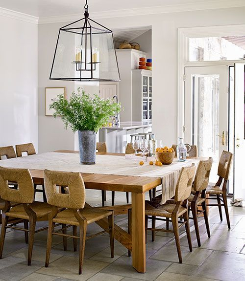 Don't Resist White Rooms | The Estate Of Things | Square Dining Tables ... within Creating a Cozy and Functional Atmosphere with a Large Square Dining Room Table