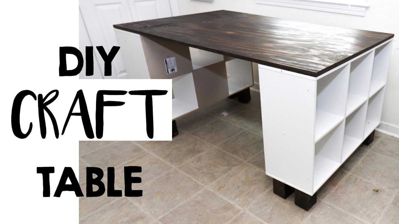 Easy Diy Craft Table - Youtube in