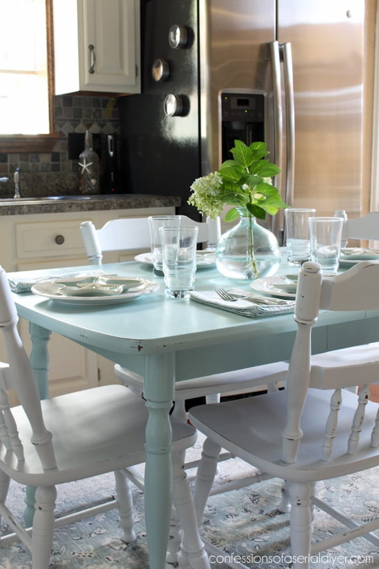 Easy Tutorial To Paint A Table Correctly - Painted Furniture Ideas throughout