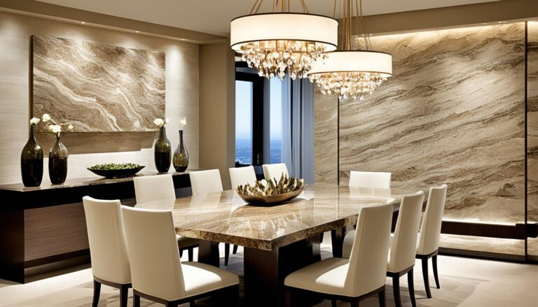 Elegant Natural Stone Dining Tables For Homes pertaining to