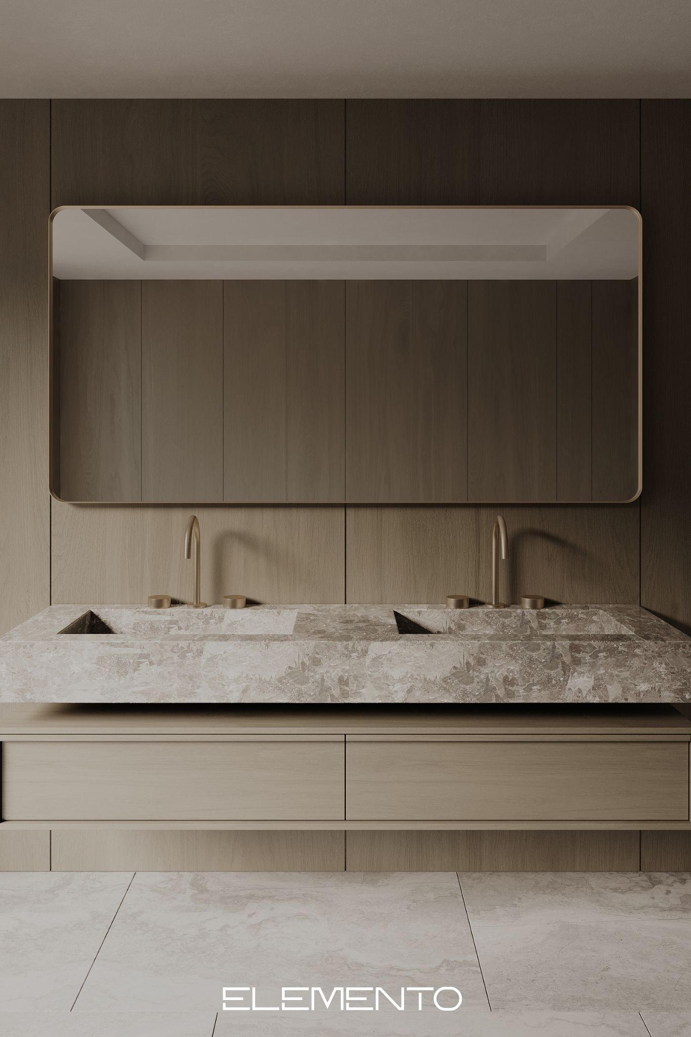 Elevate Your Bathroom Design With This Large Timeless Double Vanity ... with Elevate Your Bathroom Design With These Smart Mirror Choices