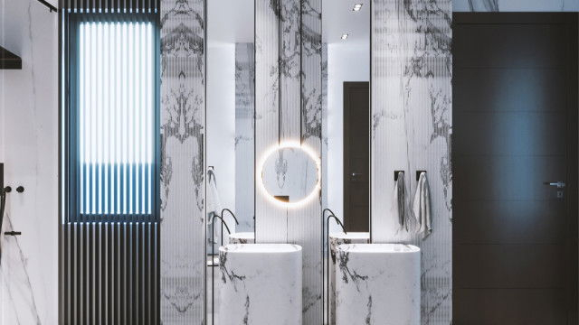 Elevate Your Bathroom With A Sophisticated Gray Interior Design intended for