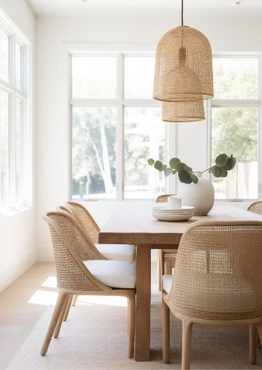 Elevate Your Dining Room With Stunning Home Decor | Dining Room ... pertaining to Elevate Your Dining Space With the Natural Beauty of Wicker