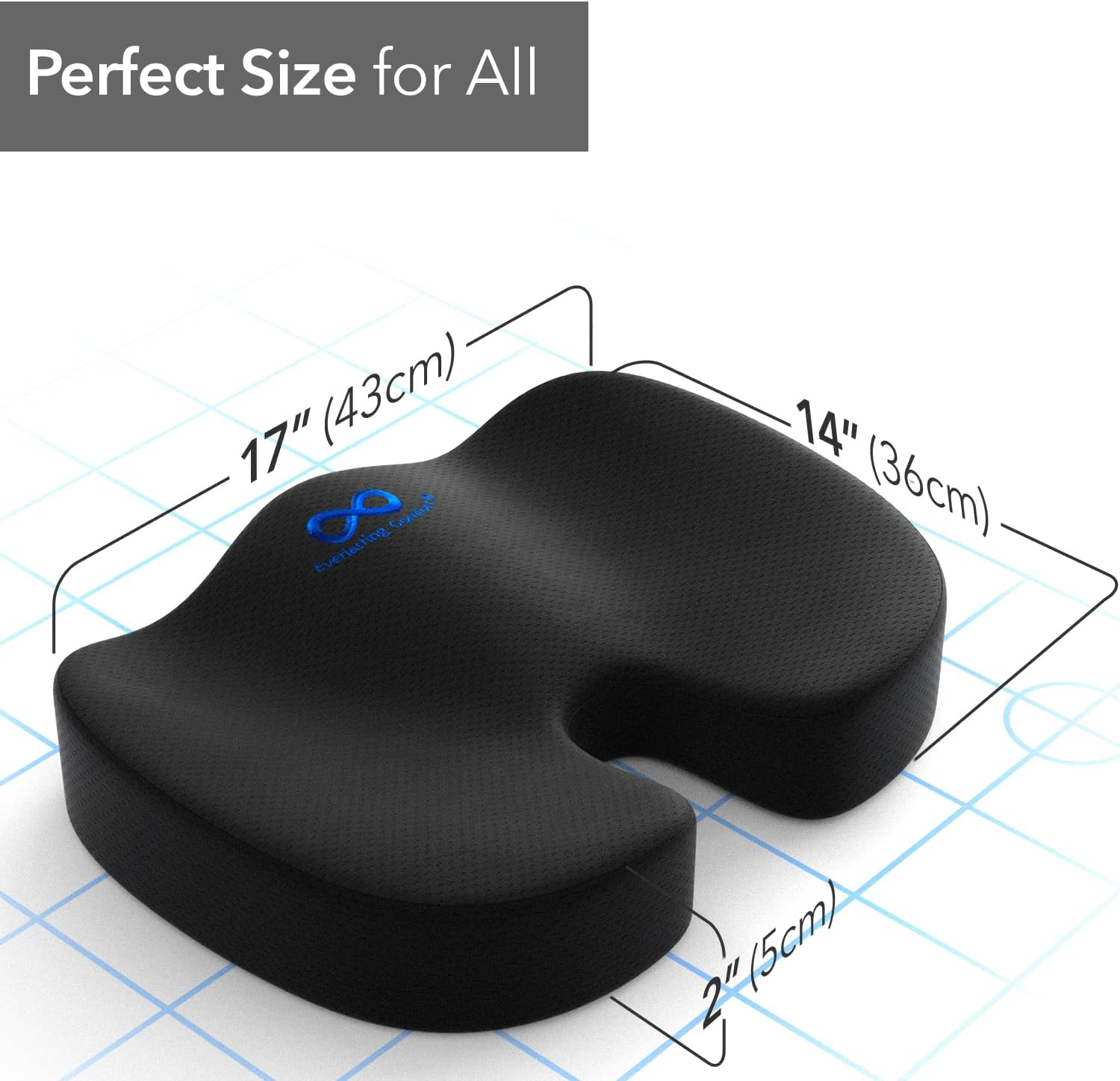 Everlasting Comfort Seat Cushion &amp;Amp; Lumbar Support Pillow Combo ... within The Science of Support How Back Cushions Redefine Your Workday Comfort