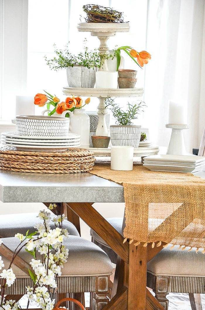 Everyday Simple Dining Table Centerpiece Ideas – Artourney inside