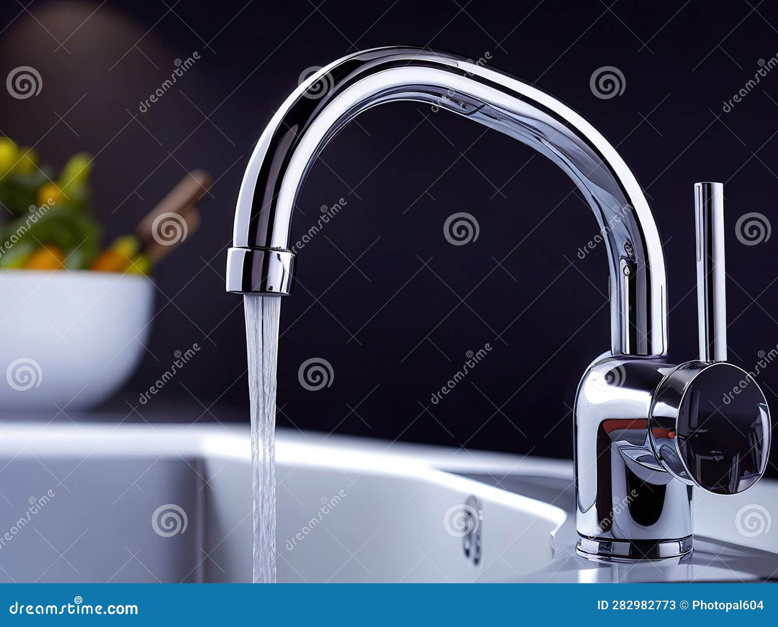 Explore The Beauty Of Modern Kitchen Faucets In Exquisite Detail. Stock ... with regard to